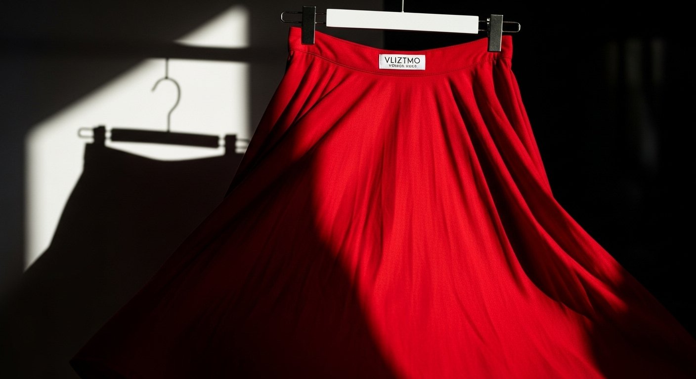 Red Skirt – Vliztmo Women Wear - Image 4