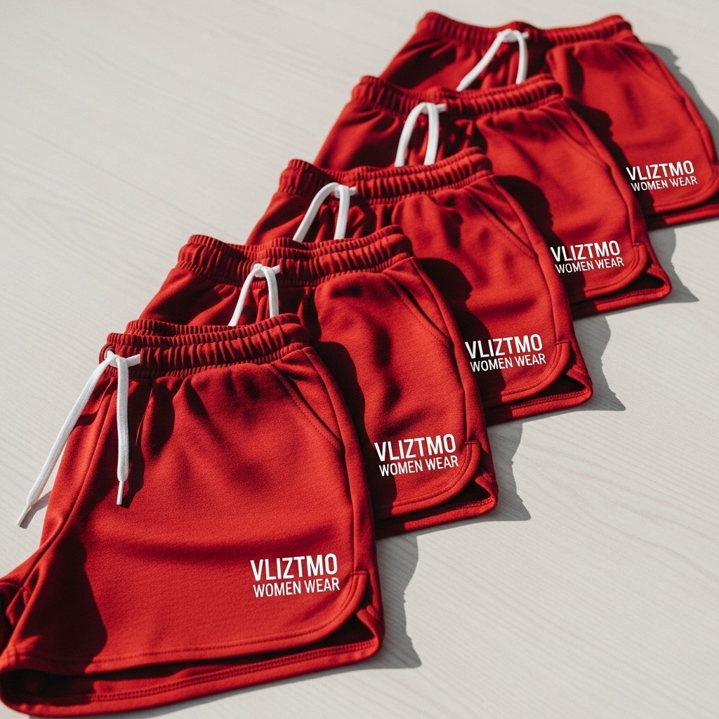 Red Shorts – Vliztmo Women Wear - Image 3