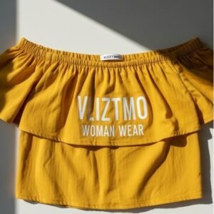 Yellow Off-Shoulder Top – Vliztmo Women Wear