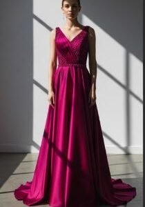 Magenta Evening Gown – Vliztmo Women Wear