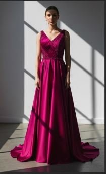 Magenta Evening Gown – Vliztmo Women Wear