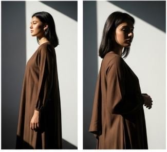 Brown Maxi Dress – Vliztmo Women Wear - Image 2