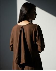 Brown Maxi Dress – Vliztmo Women Wear - Image 3