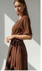 Red Wrap Dress – Vliztmo Women Wear - Image 3
