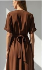 Red Wrap Dress – Vliztmo Women Wear - Image 4